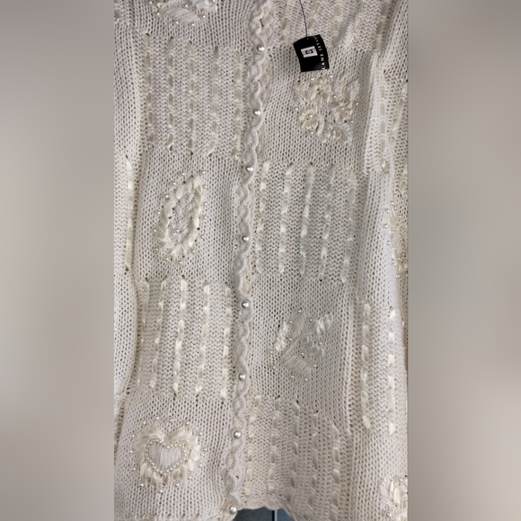 Vintage JK America Brand Cream Cardigan Sweater - Picture 11 of 11